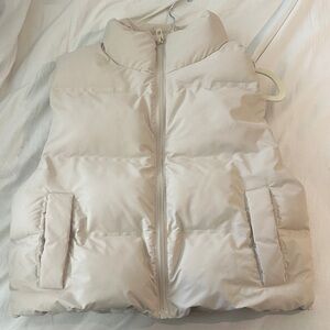 Zara Cream Puffer Jacket